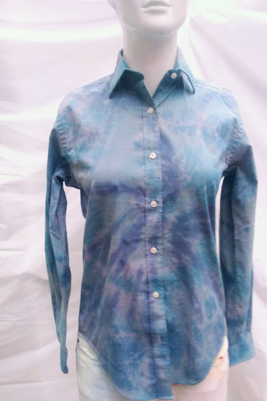 tie-dyed long sleeve shirt