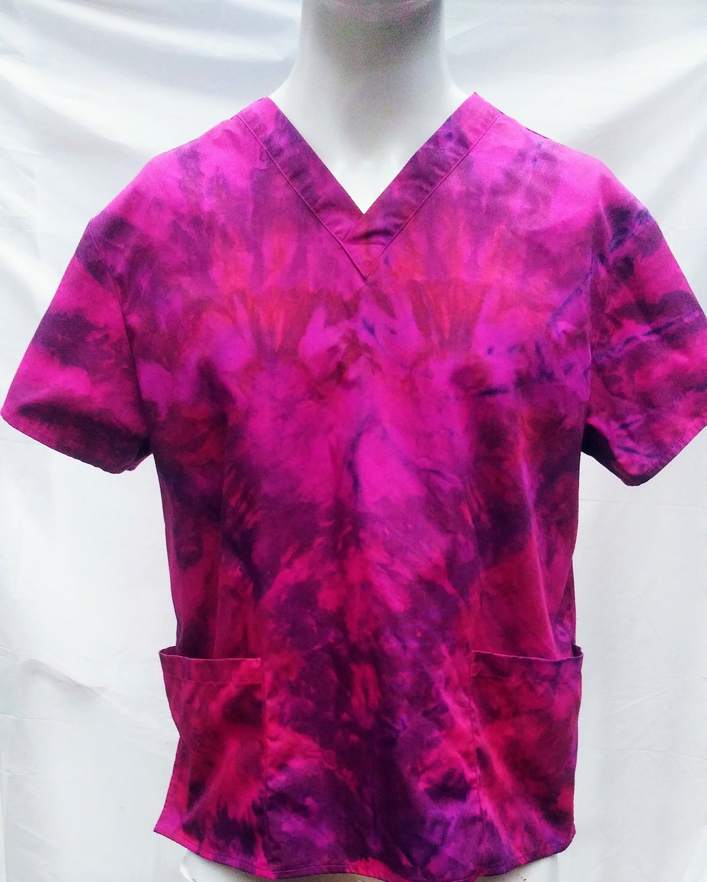 Tie-dyed nursing scrub top Dickies