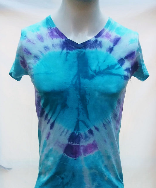 Tie-dyed  Gildan cotton t-shirt