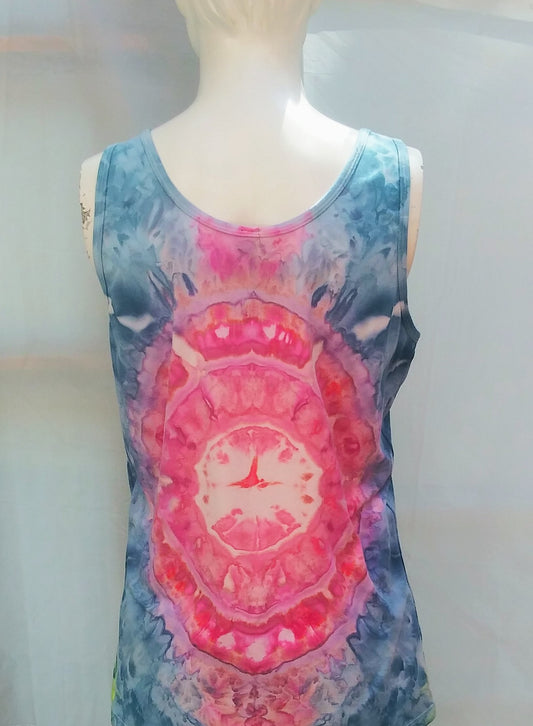 Tie-dyed ladies extra large Advil tank top #1197