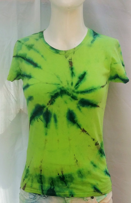 Tie-dye ladies cotton Anvil t-shirt #1189