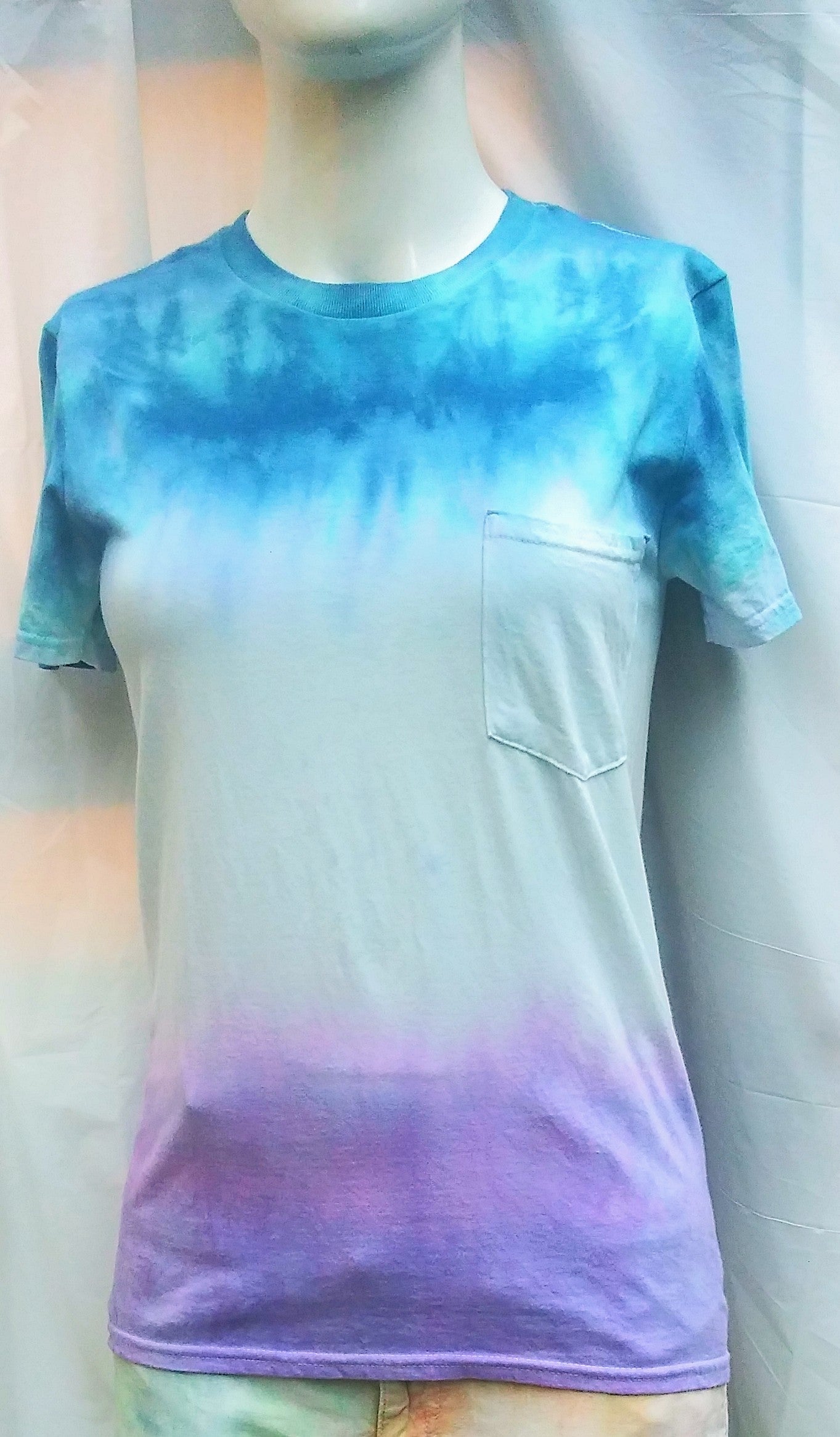 Tie dye small Anvil pocket t-shirt #1202