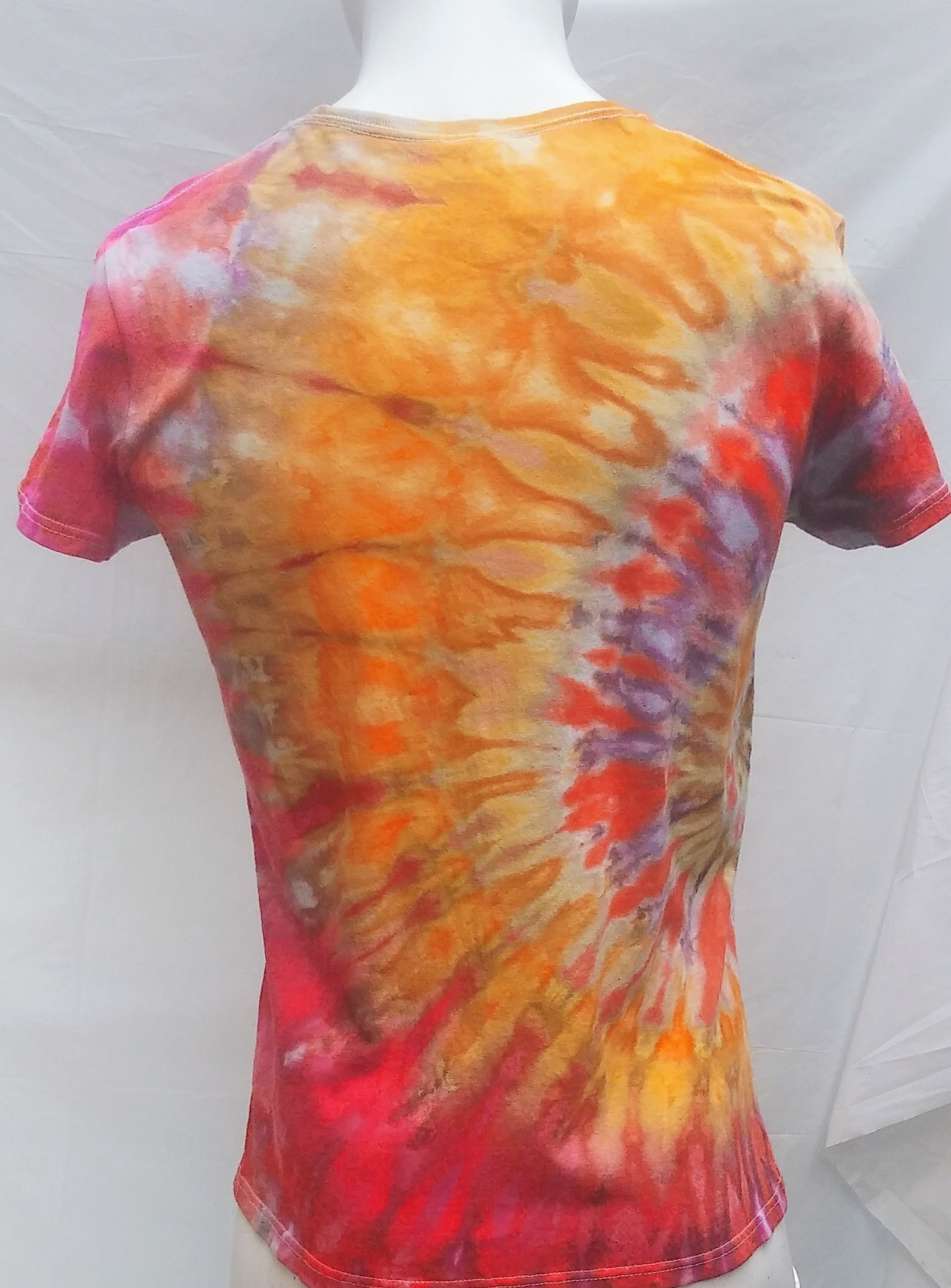 Tie-dyed ladies cotton Gildan t-shirt #1260