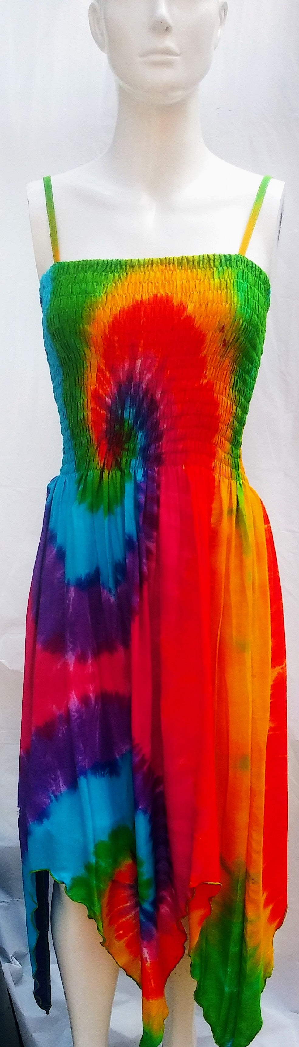 Tie dye maxi dress all the toys of the rainbow #1225