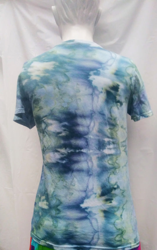 Tie-dyed small anvil cotton pocket t-shirt #1262