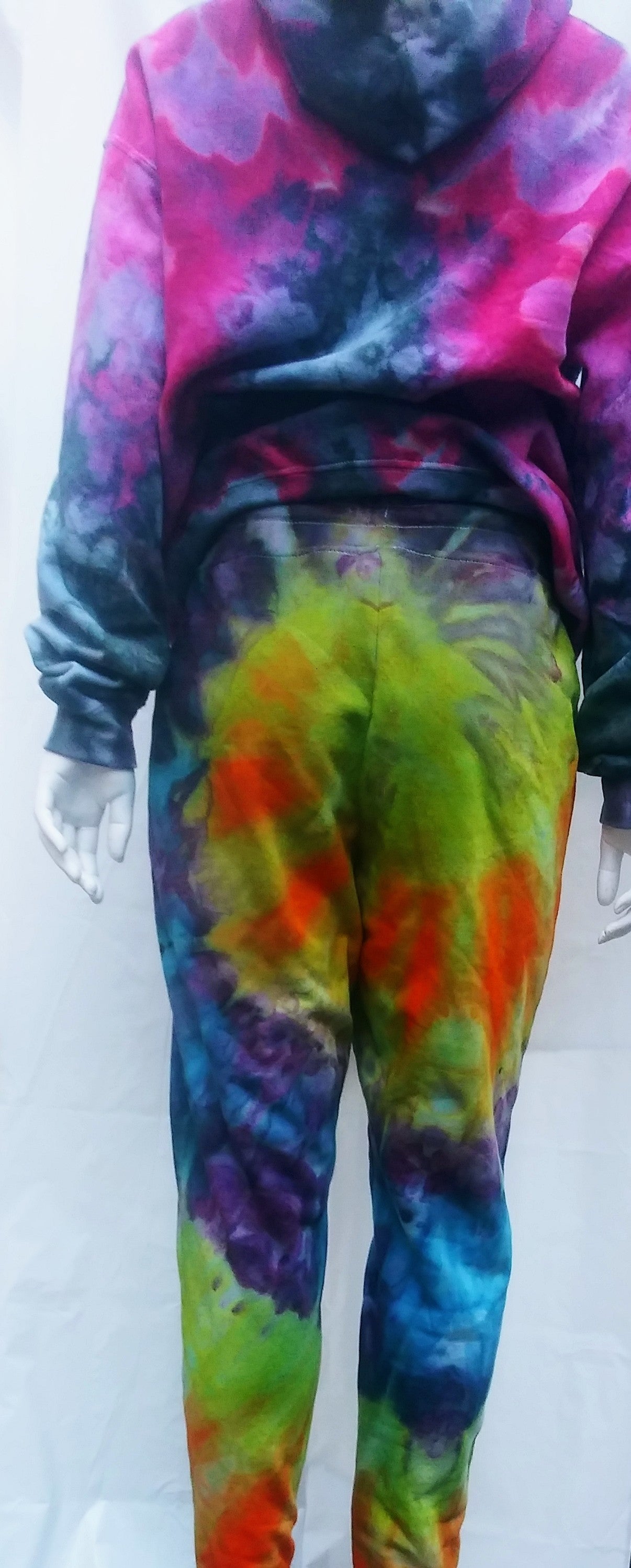 Tie-dyed small tultex sweatpants