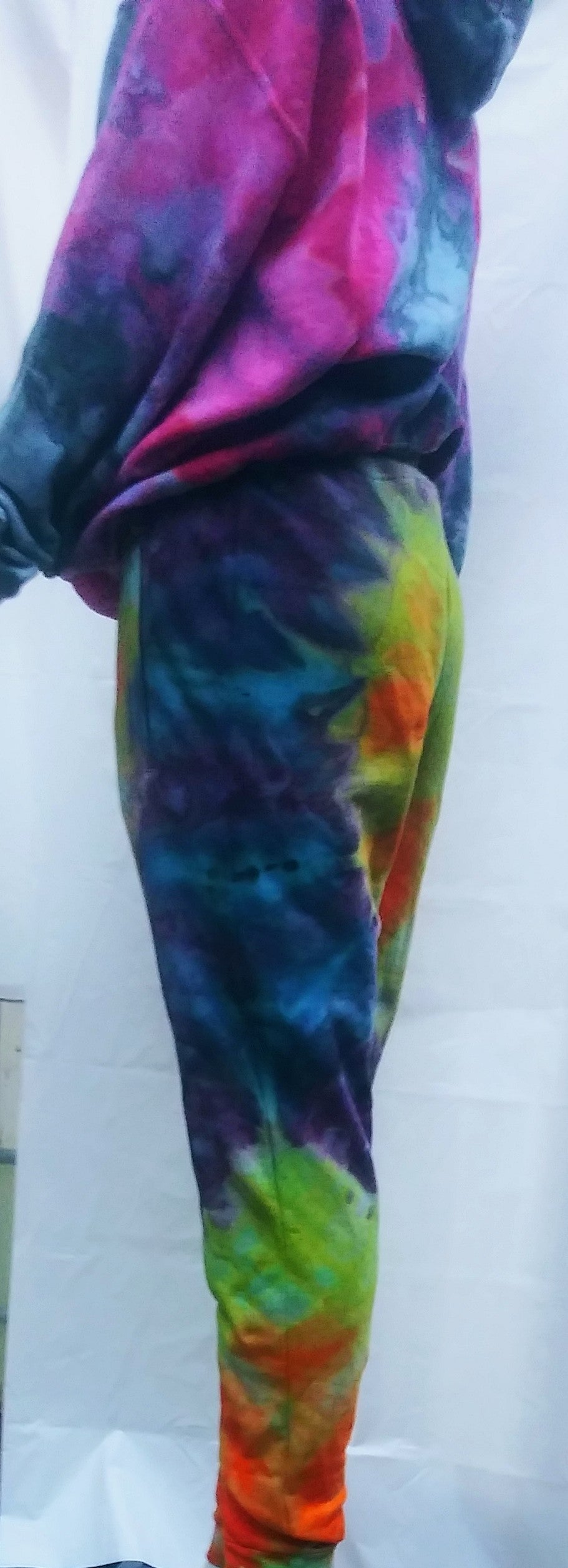 Tie-dyed small tultex sweatpants