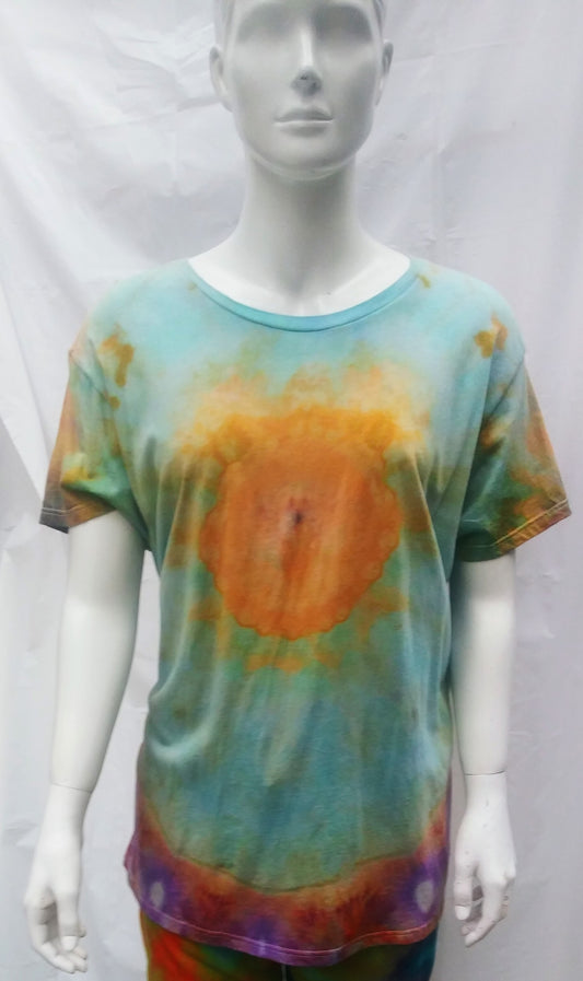 Tie Dye ladies 2XL Gildan t-shirt