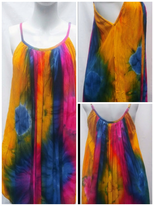 Tie-dyed  one size fits most dress #1258