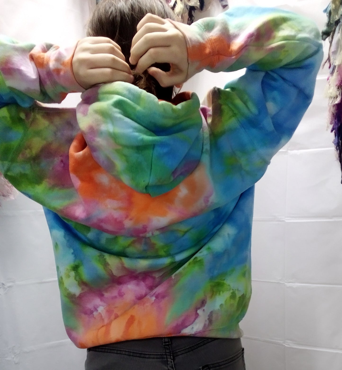 Tie dye medium Gildan pullover hoodie #1219