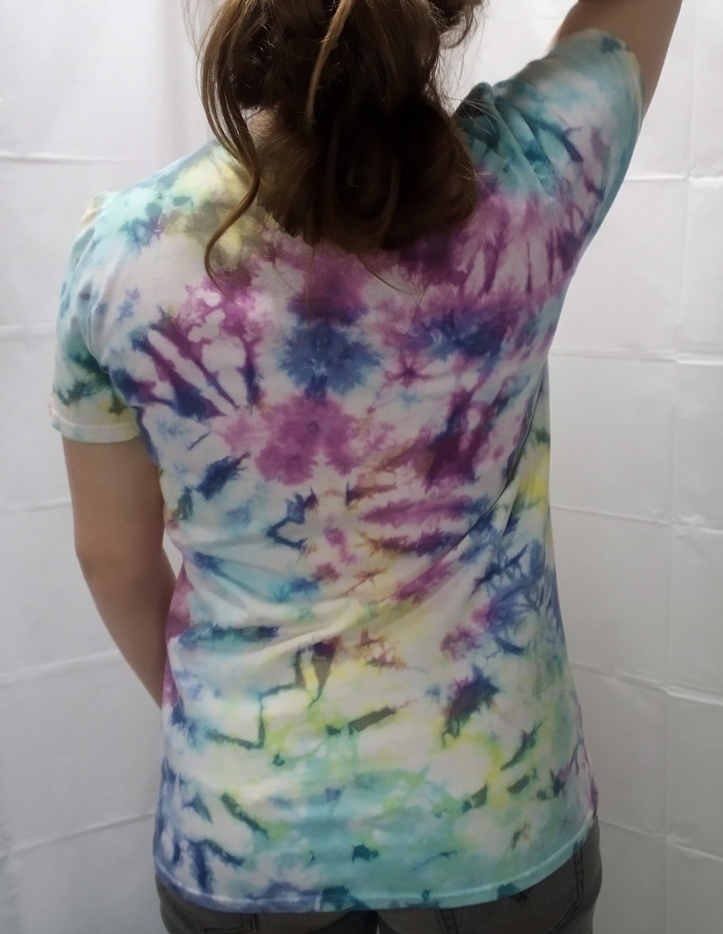 Tie-dyed pocket t-shirt