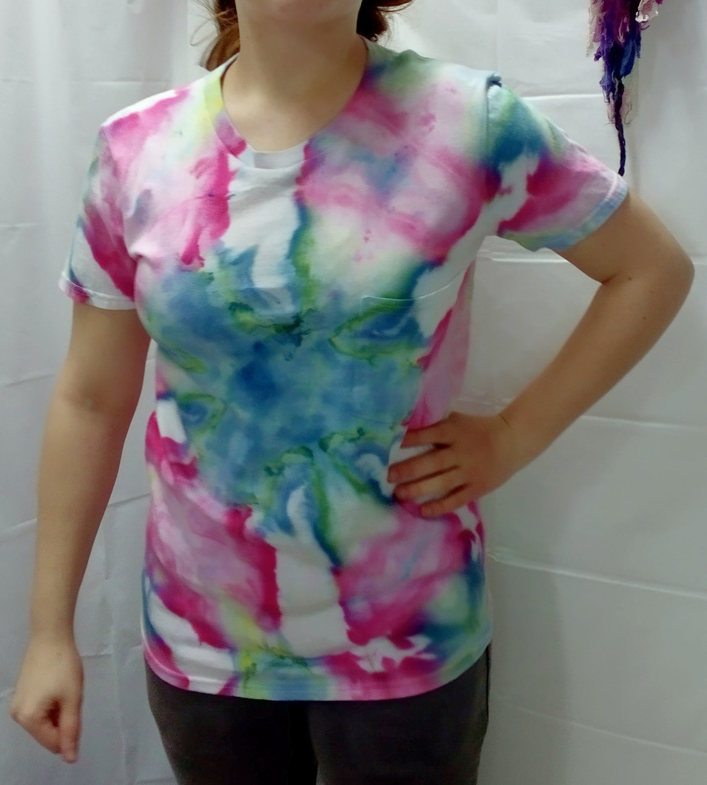 Tie dye pocket tee