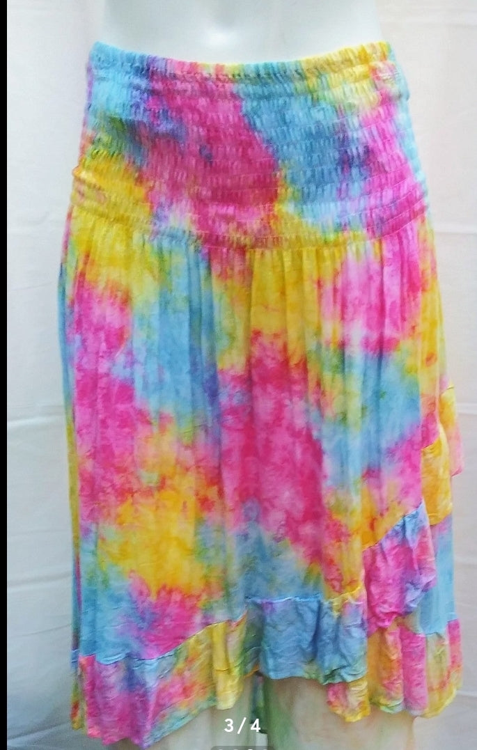 Tie dye 2 in 1 dress