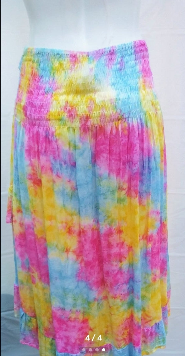 Tie dye 2 in 1 dress