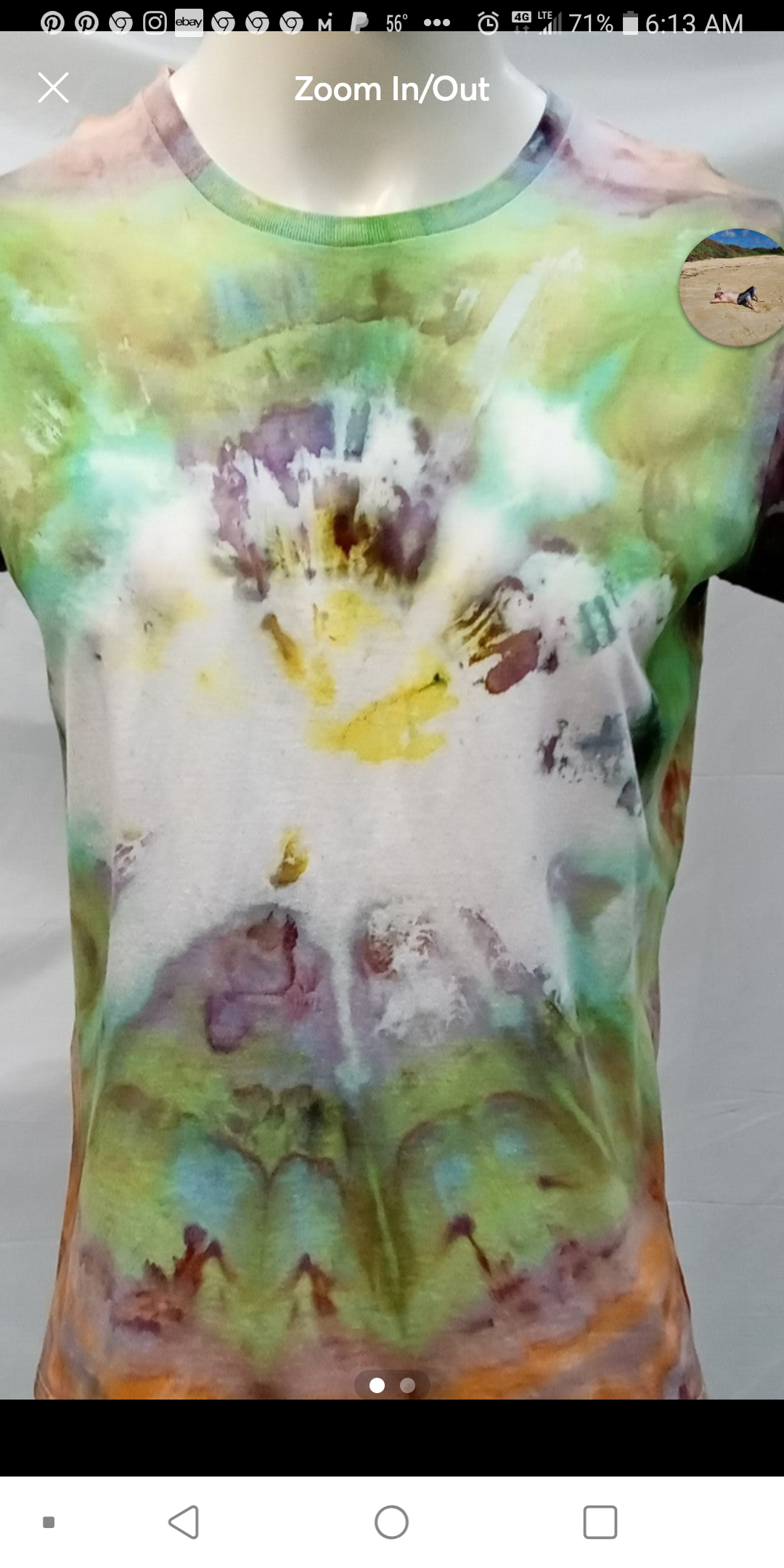 Tie dye t-shirt #1169