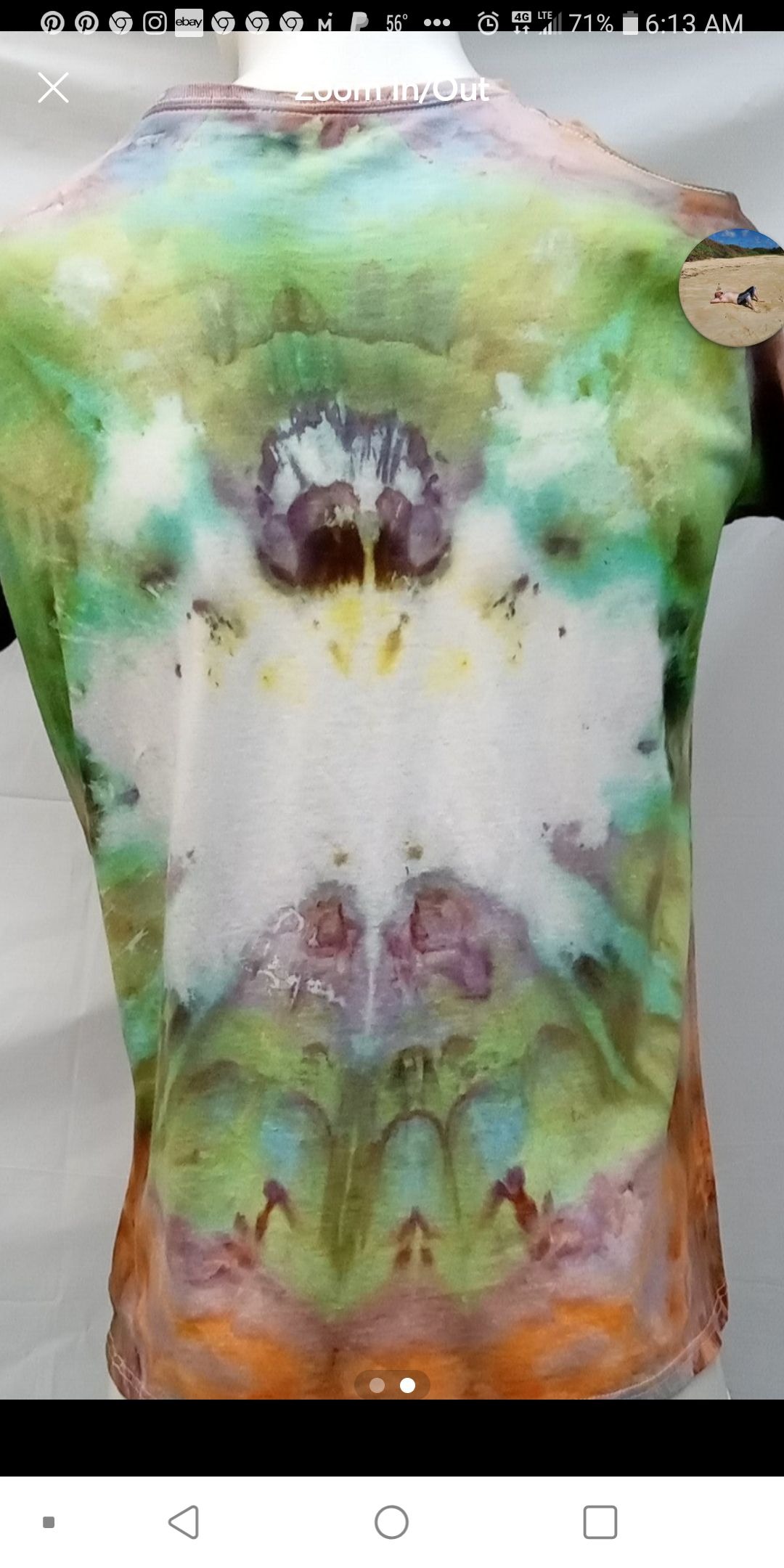 Tie dye t-shirt #1169