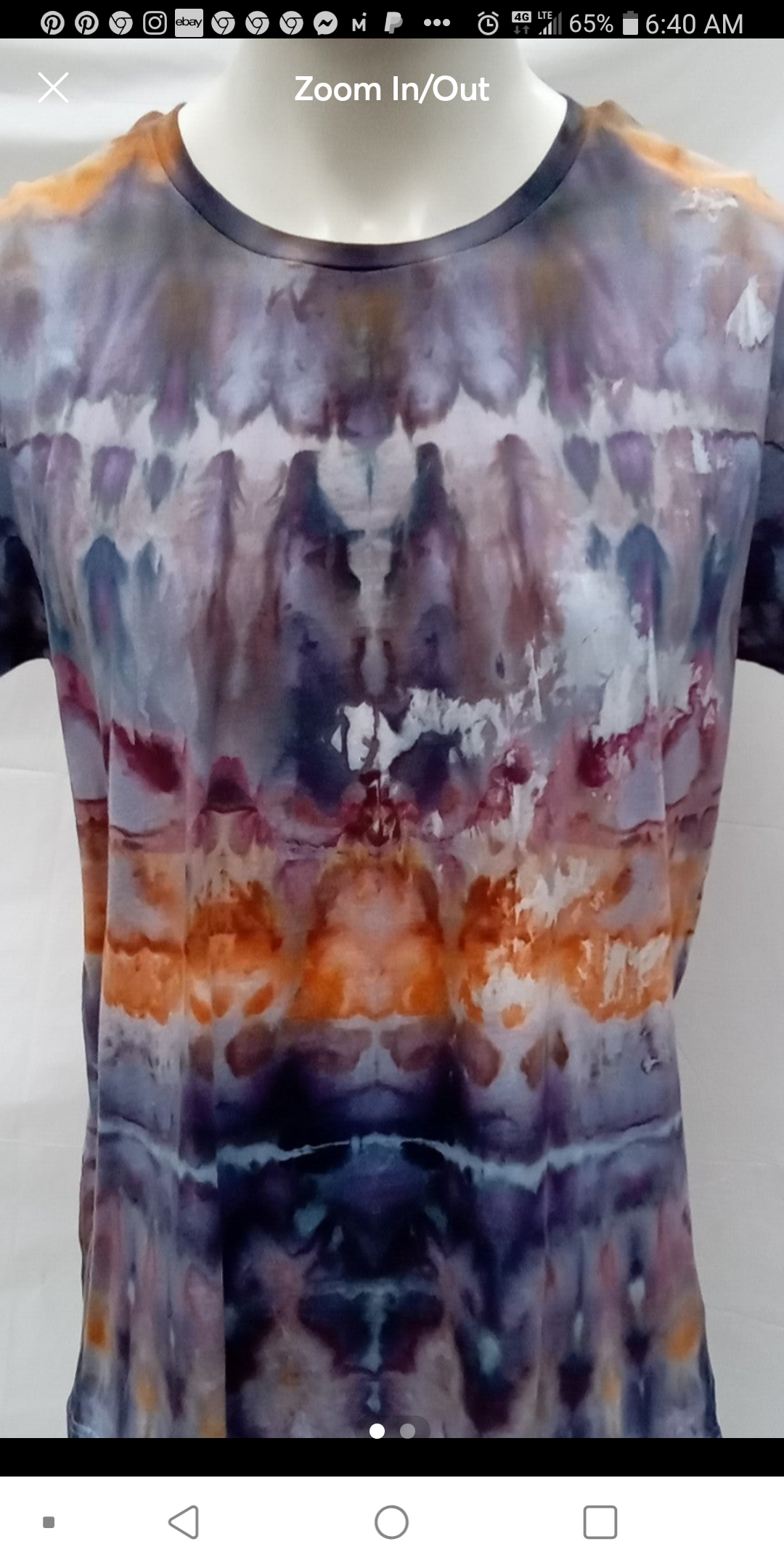 Tie dye 2X t-shirt #1172