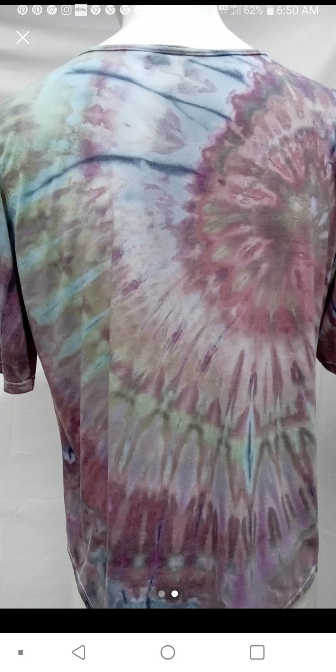 Tie dye 2x t-shirt #1174