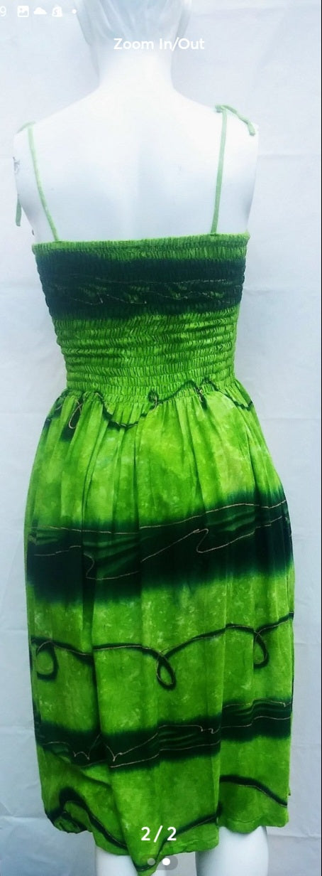 Tie-dyed size 12 MIDI dress #1242