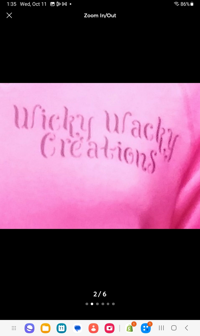 Ali's Wicky Wacky analogy pullover medium sweatshirt